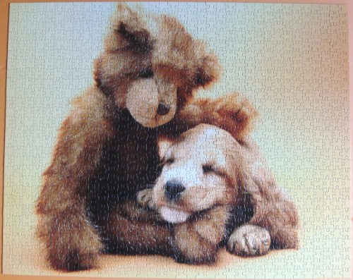 Щенок и медведь Тедди 1000.jpg.JPG