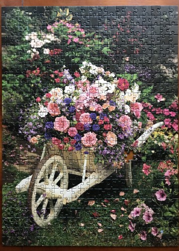 Ravensburger. Wheelbarrow of Flowers. Тачка цветов. 500. Арт. 14434 1.JPG