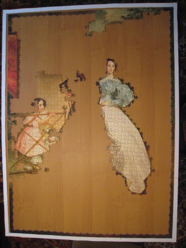 Всадница, Step puzzle, 3000, этап 1.jpg