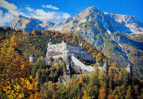 Hohenwerfen castle, Austria # Замок Хоэнверфен, Австрия, 1000 (Castorland C-103454).jpg
