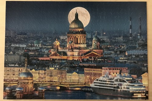 Castorland. Fullmoon over St. Isaac's Cathedral. Полная луна над Собором Св. Исаакия. 1000. Арт. С-103447.JPG
