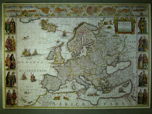 Старинная карта Европы