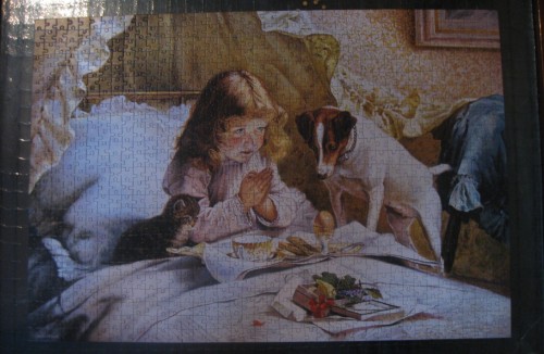 2. Castorland - Copy of „Blessing”,Charles Burton Barber (Копия Благословения, Чарльза Бертона Барбера), 1000.jpg