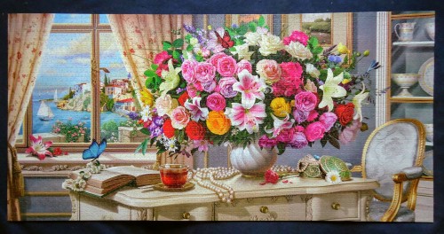 372 - Summer flowers and cup of tea - Летние цветы и чашка чая ,4000 - улучш.jpg