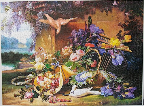 Castorland, Copy of Elegant Still Life with Flowers, Eugene Bidau, 2000