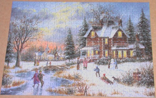 Winter Landscape by Dennis Lewan 500 Ravensburger.JPG