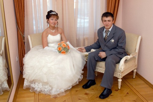 В ЗАГСе с мужем