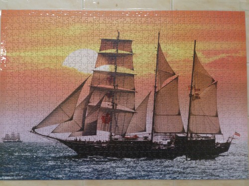 Sailing Ship in the Sunset - Парусник на закате,1000.jpg