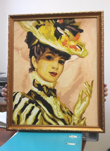 А это она в рамке уже