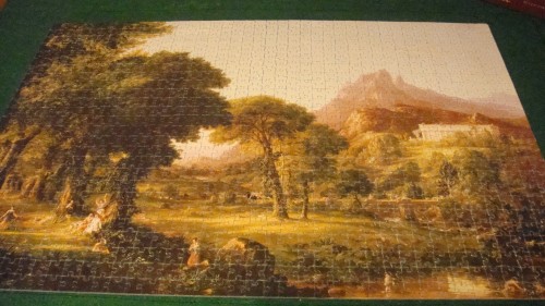 При электрическом свете