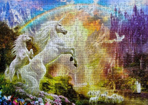 Unicorns at sunset # Единороги на закате, 500 (15146).jpg