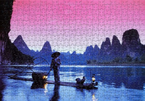 Fishing on the Li river, China # Рыбак на реке, Китай, 500 (14114).jpg
